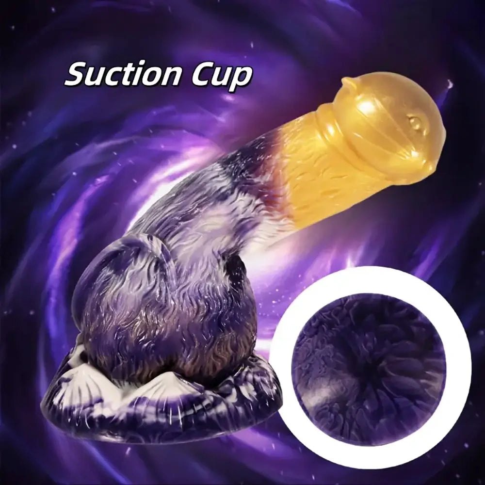 Textured Suction Cup Dildo - Silicone Suction Cup Dildo
