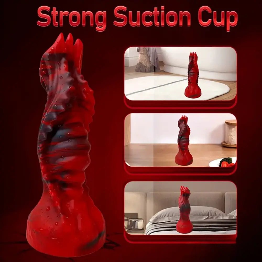 Textured Tentacle Monster Dildo - Silicone Monster Dildo