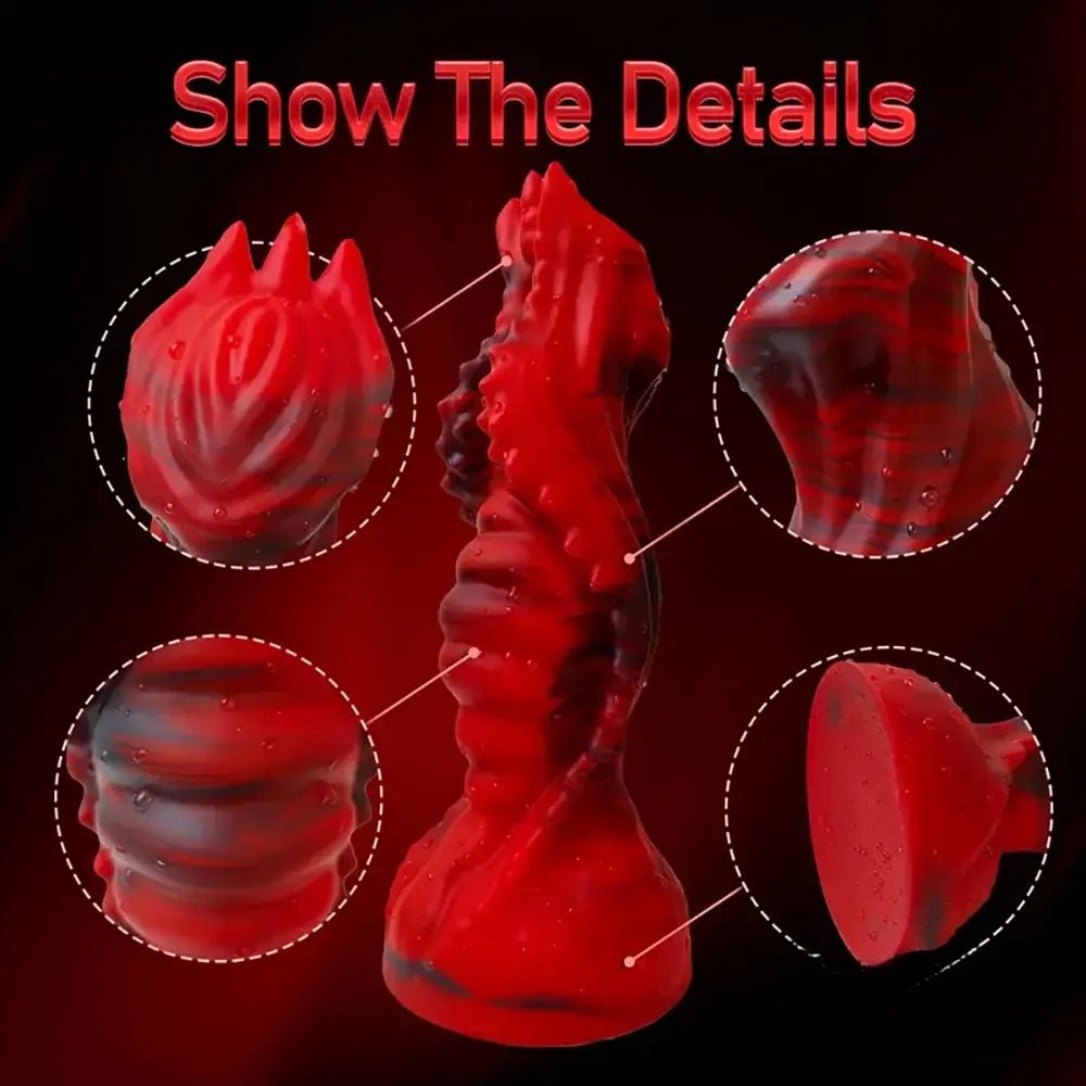 Textured Tentacle Monster Dildo - Silicone Monster Dildo