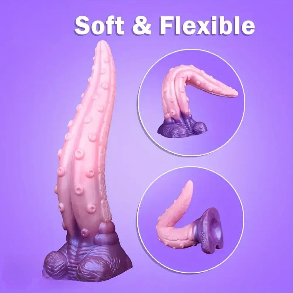 Textured Tentacle Fantasy Dildo - Silicone Creature Dildo