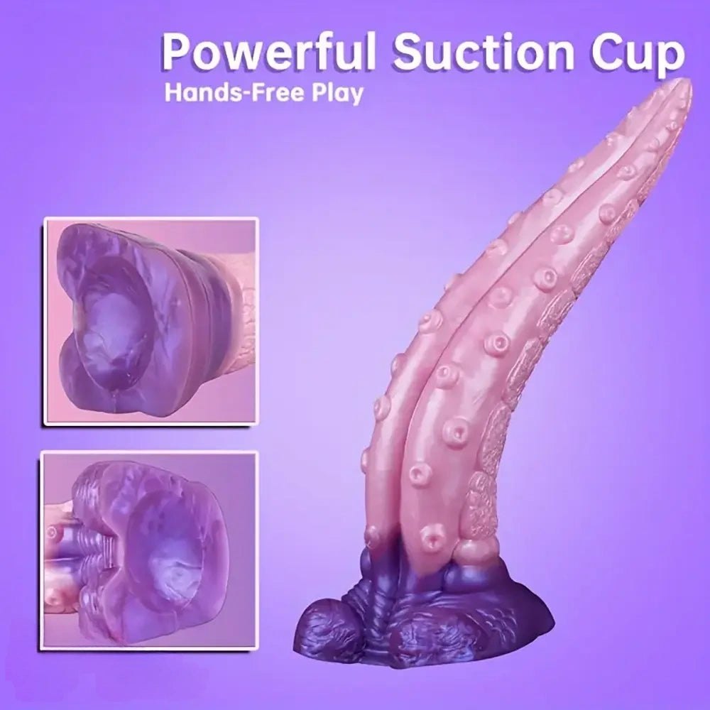 Textured Tentacle Fantasy Dildo - Silicone Creature Dildo