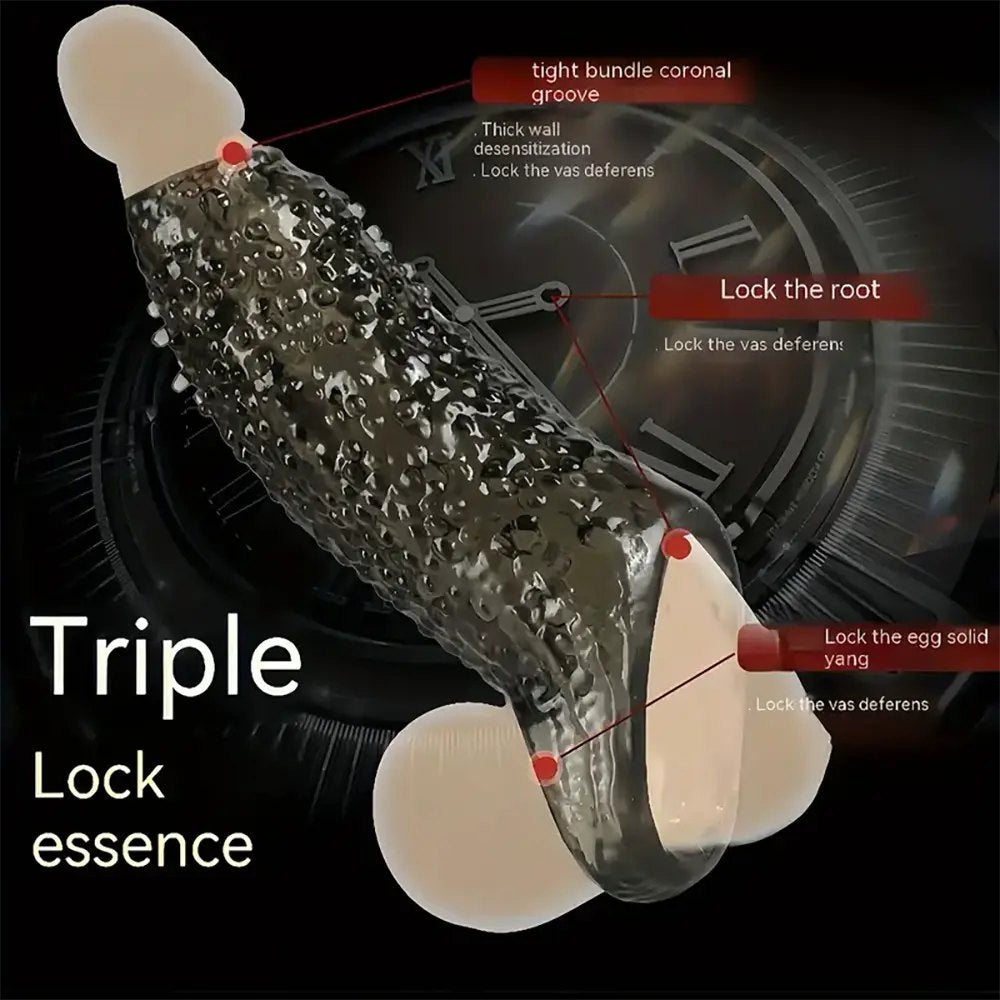 Textured TPE Cock Sleeve 5.31 in - Small Slim Novelty Sleeve