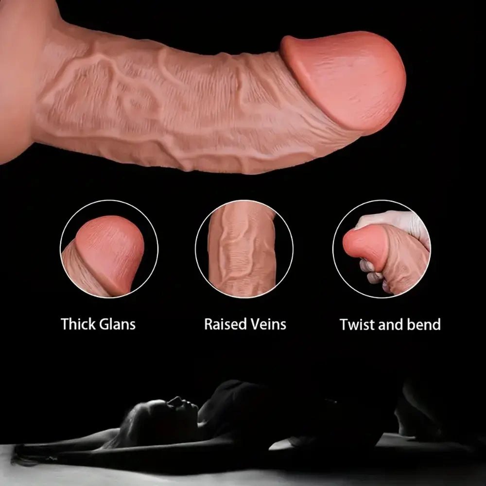 Thick Ball-Free Silicone Dildo - Big Giant Dildo