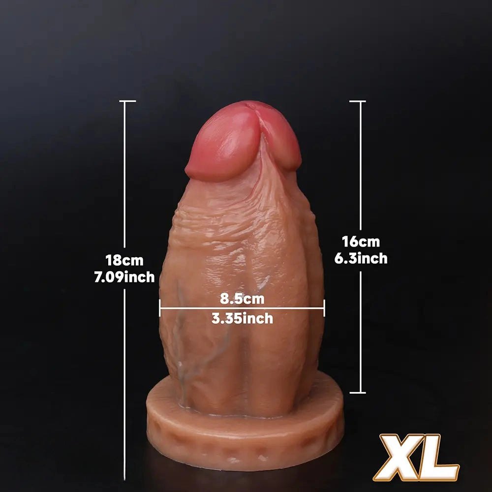 Thick Flesh Dildo, 6 Sizes - Huge Thick Silicone Dildo