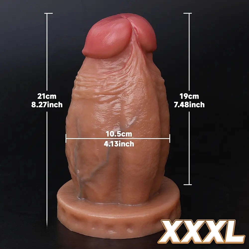 Thick Flesh Dildo, 6 Sizes - Huge Thick Silicone Dildo