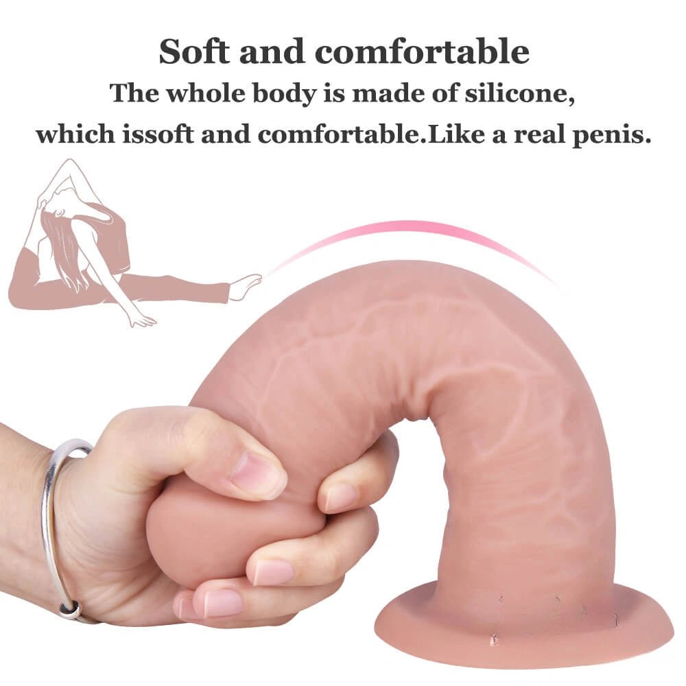 Thick Flesh Suction Cup Dildo - Realistic Suction Cup Dildo