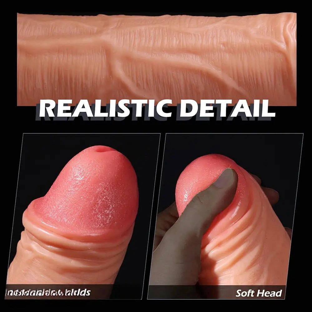 Thick Flesh Tone PVC Realistic Dildo - Big Dildo
