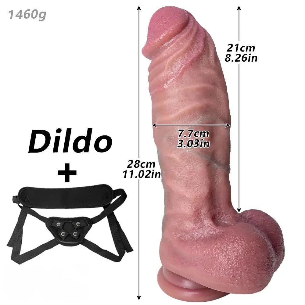 Thick G-Spot Strap-On Dildo - Strap On Dildo Set