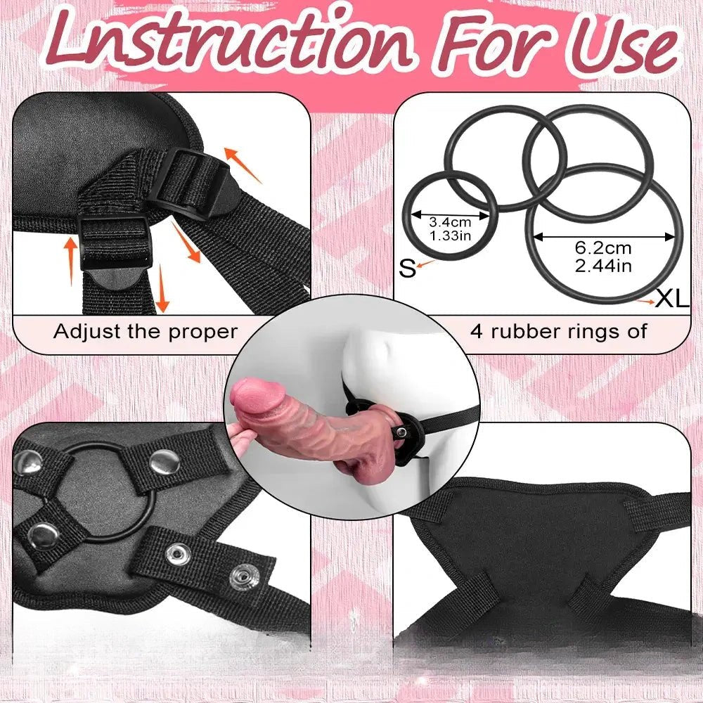 Thick G-Spot Strap-On Dildo - Strap On Dildo Set