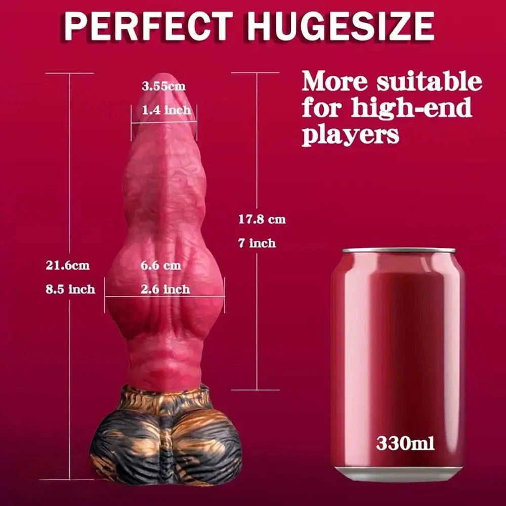 Thick Knot Fantasy Dildo 8.5in - Silicone Fantasy Knot Dildo