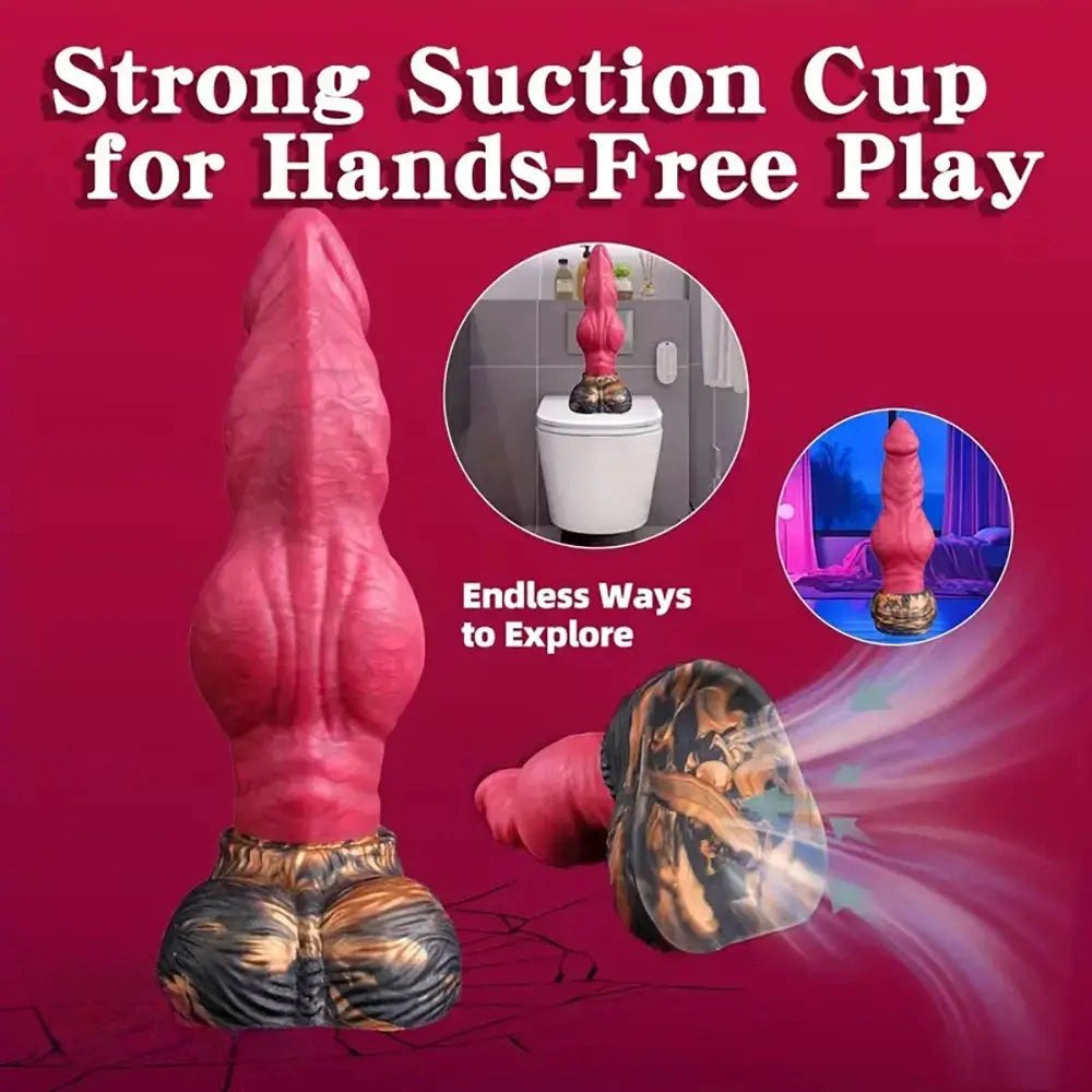 Thick Knot Fantasy Dildo 8.5in - Silicone Fantasy Knot Dildo