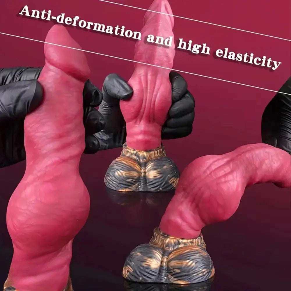 Thick Knot Fantasy Dildo 8.5in - Silicone Fantasy Knot Dildo