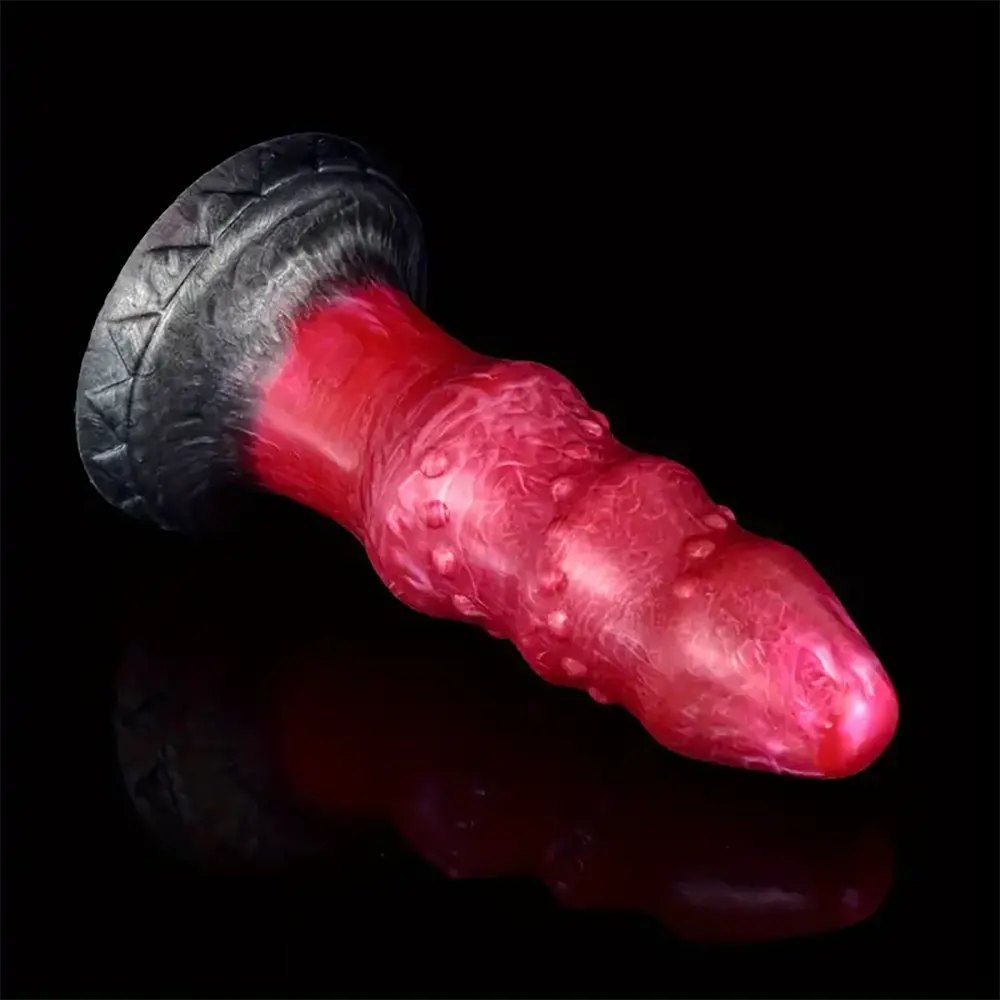 Thick Ribbed Fantasy Dildo - Spiked Dragon Style Dildo