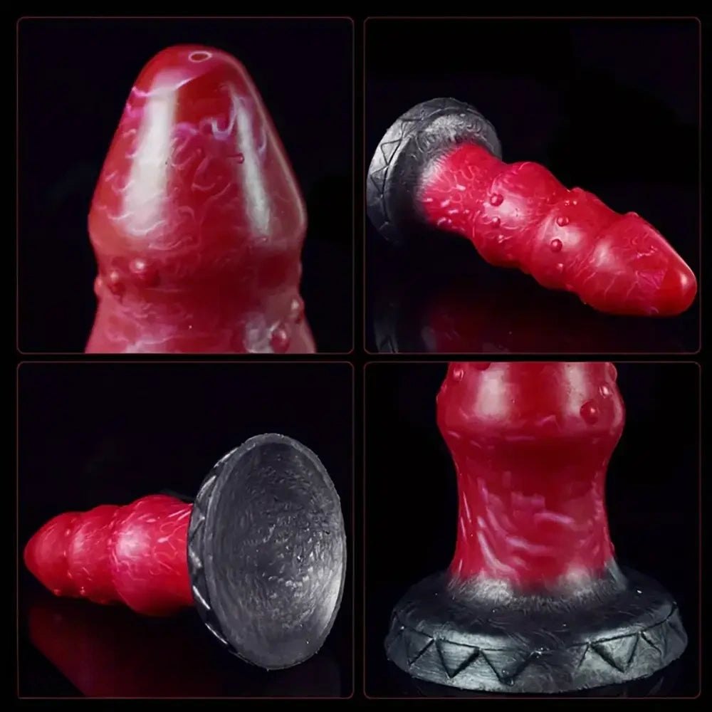 Thick Ribbed Fantasy Dildo - Spiked Dragon Style Dildo