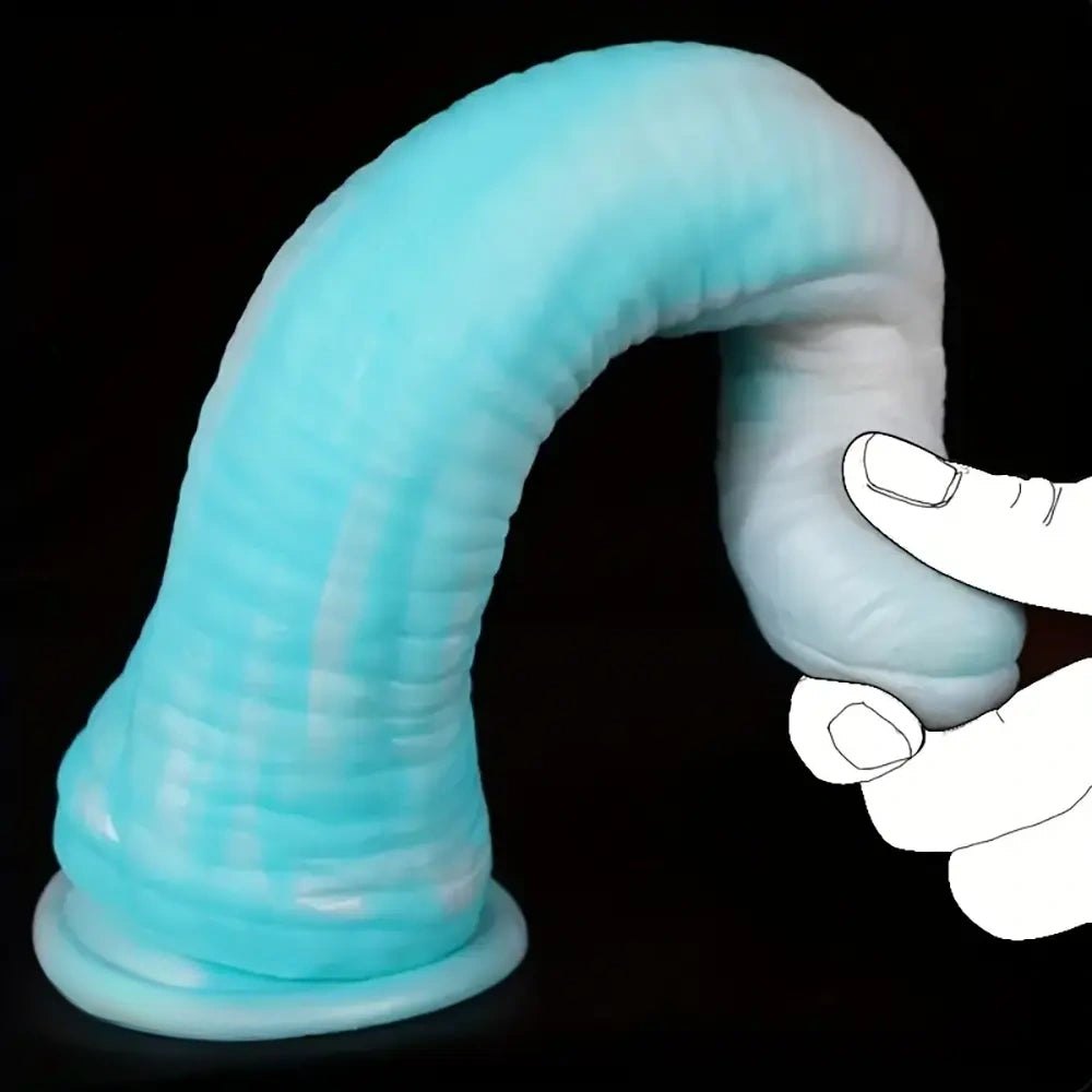 Thick Ribbed Fantasy Dildo - Silicone Suction Cup Toy