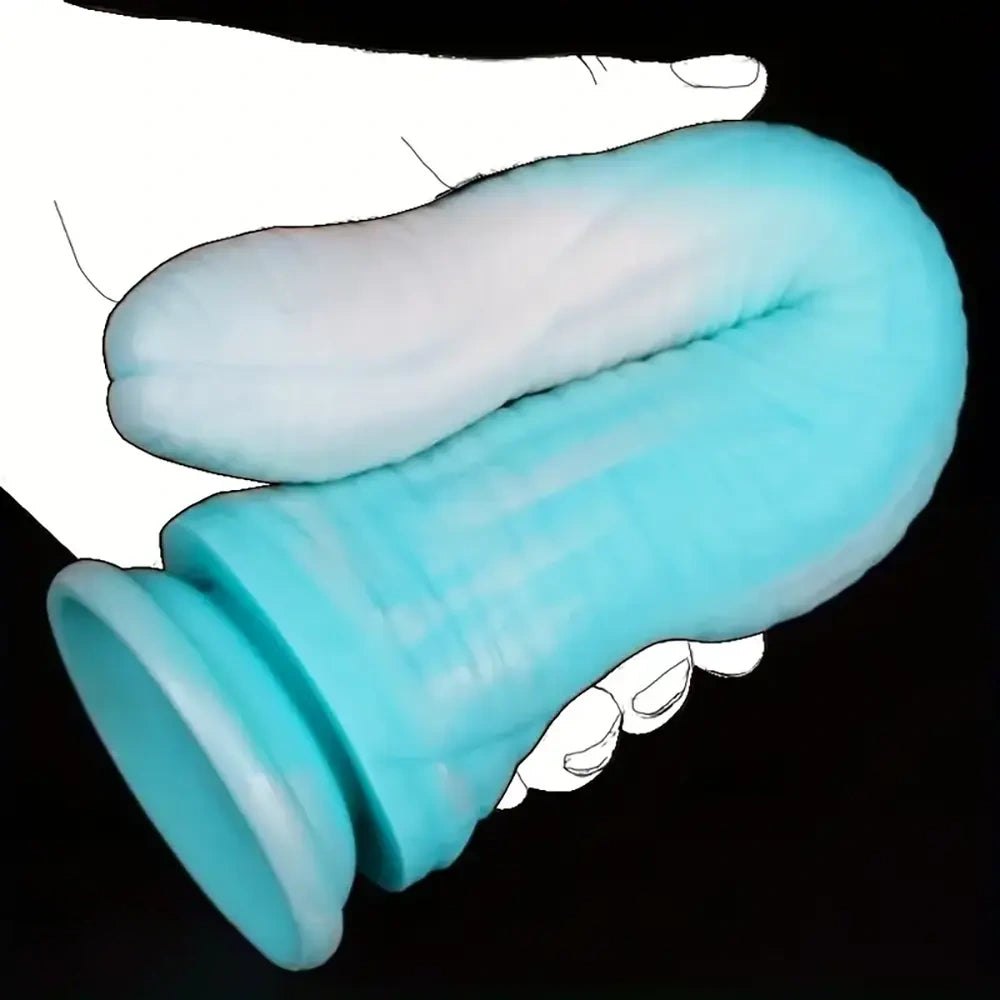 Thick Ribbed Fantasy Dildo - Silicone Suction Cup Toy