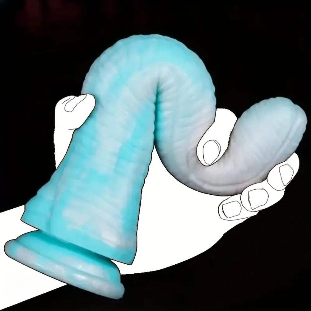 Thick Ribbed Fantasy Dildo - Silicone Suction Cup Toy