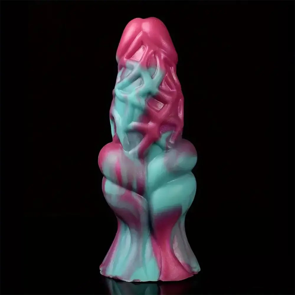 Thick Textured Fantasy Dildo - Large Thick Dildo