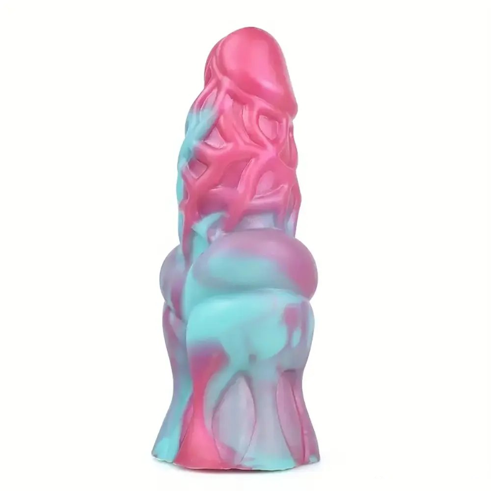 Thick Textured Fantasy Dildo - Large Thick Dildo