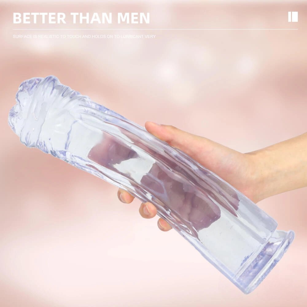 Thick Veined Realistic Dildo - Big PVC Dildo 13in