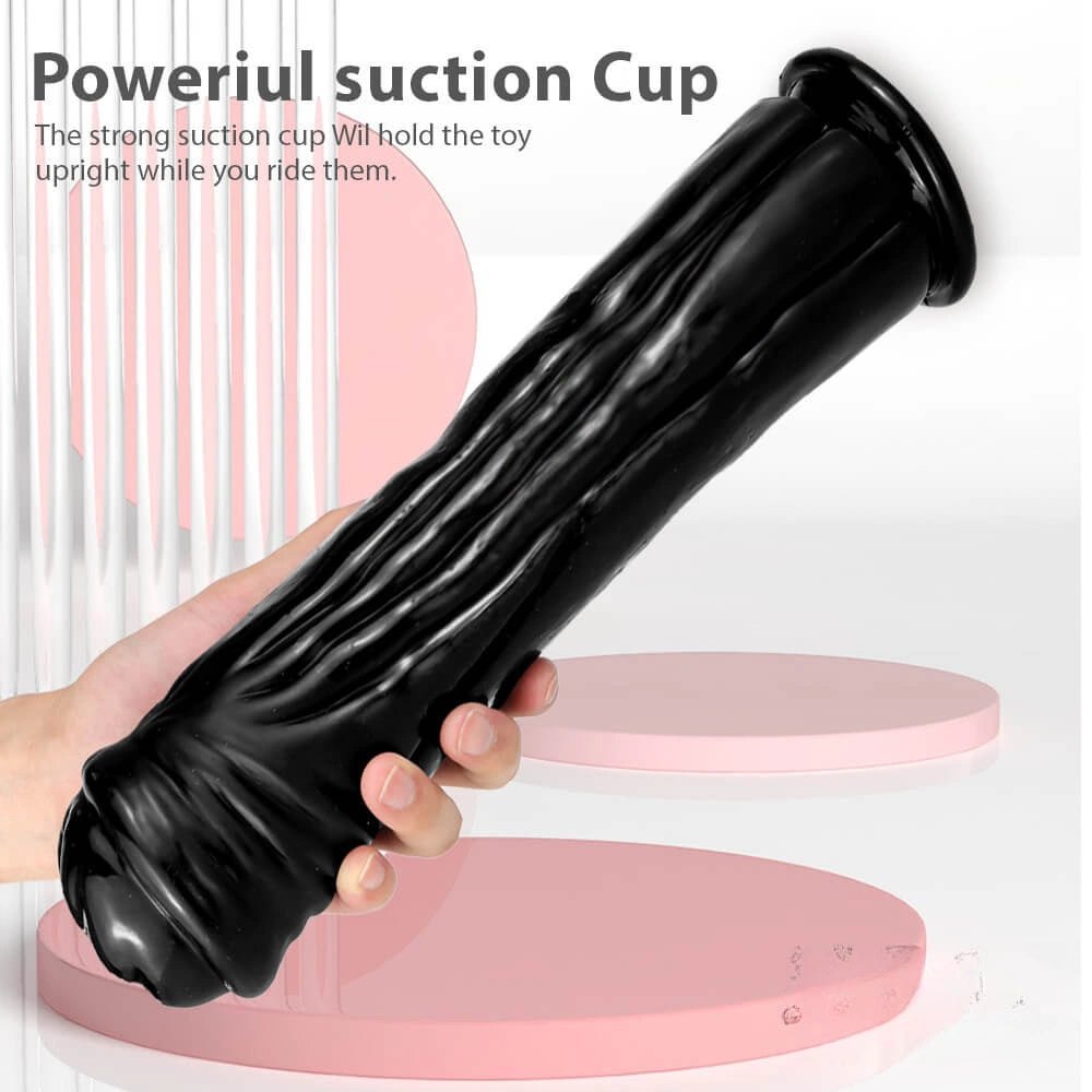 Thick Veined Realistic Dildo - Big PVC Dildo 13in