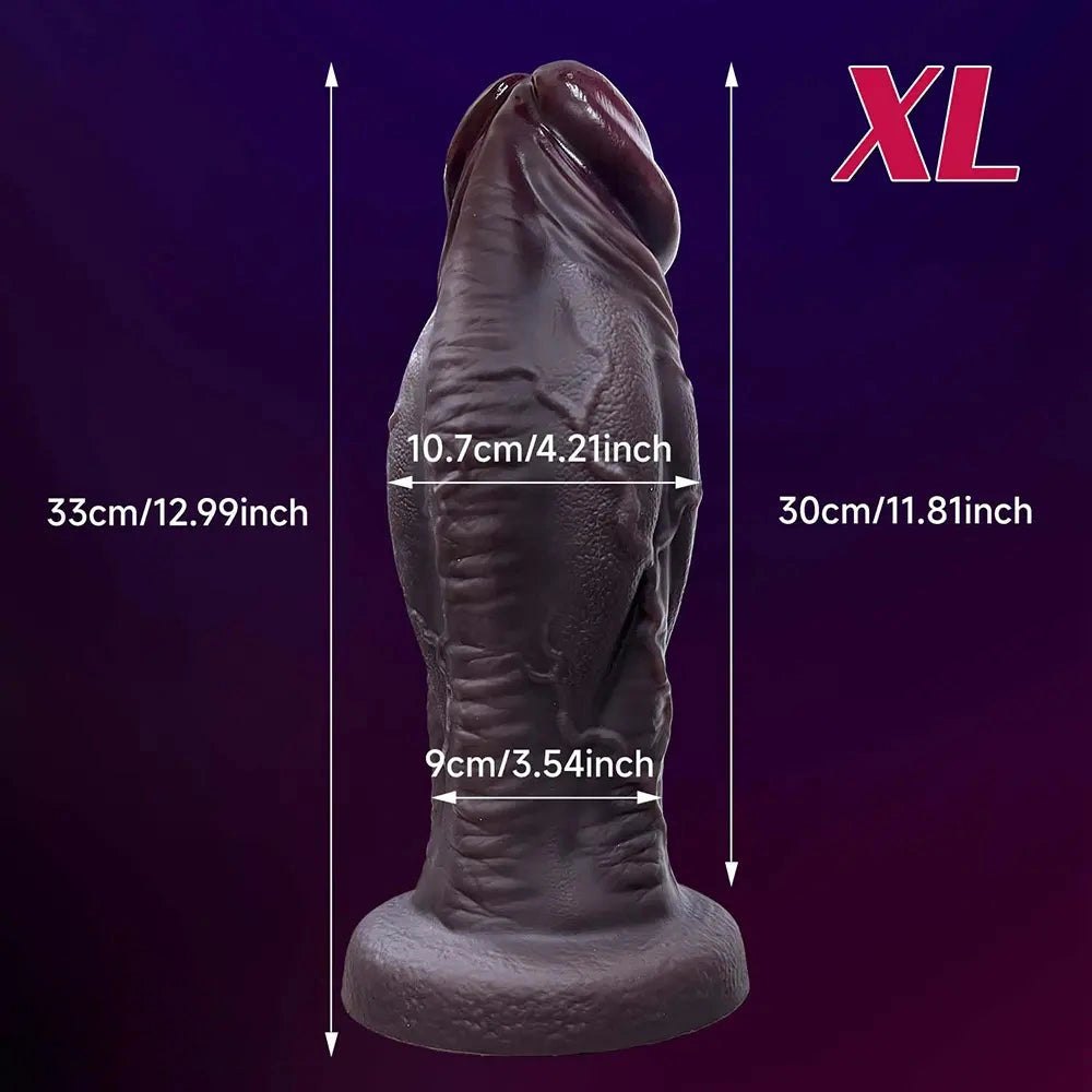 Thick Veined Suction Cup Dildo - Large Realistic Dildo