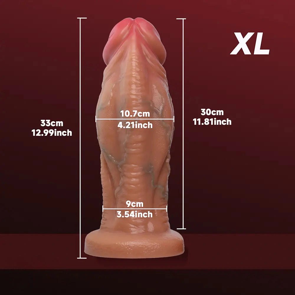 Thick Veined Suction Cup Dildo - Large Realistic Dildo