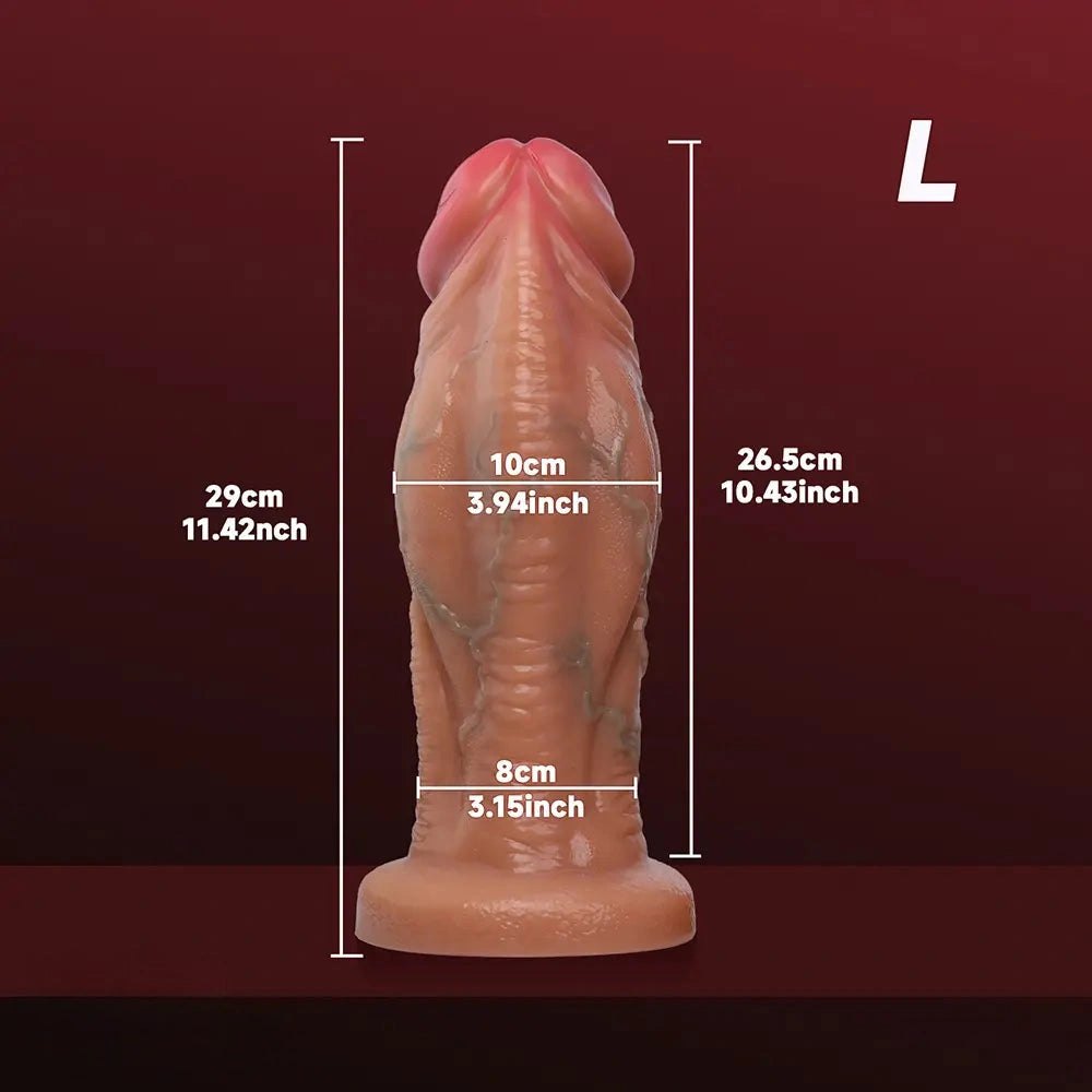 Thick Veined Suction Cup Dildo - Large Realistic Dildo