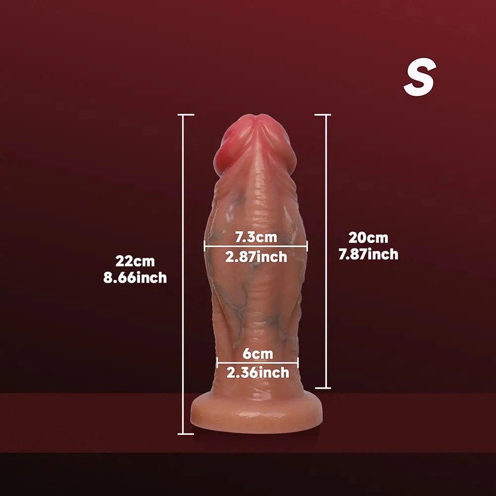 Thick Veined Suction Cup Dildo - Large Realistic Dildo