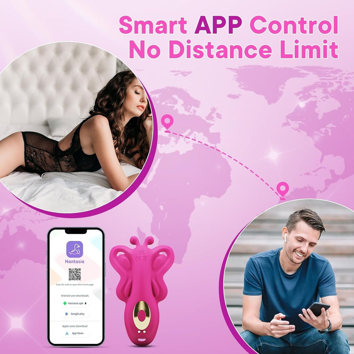 Thong Butterfly Wearable Vibrator - App Controlled Panty Vibrator