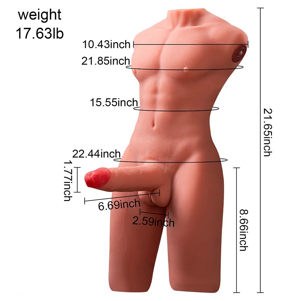 Thrusting Male Torso Sex Doll - Life-Size Sex Doll Torso
