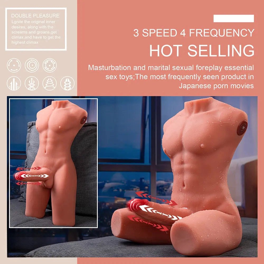 Thrusting Male Torso Sex Doll - Life-Size Sex Doll Torso