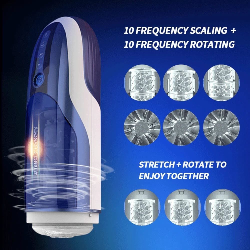 Thrusting Rotation Voice Masturbator - Male Stroker Toy