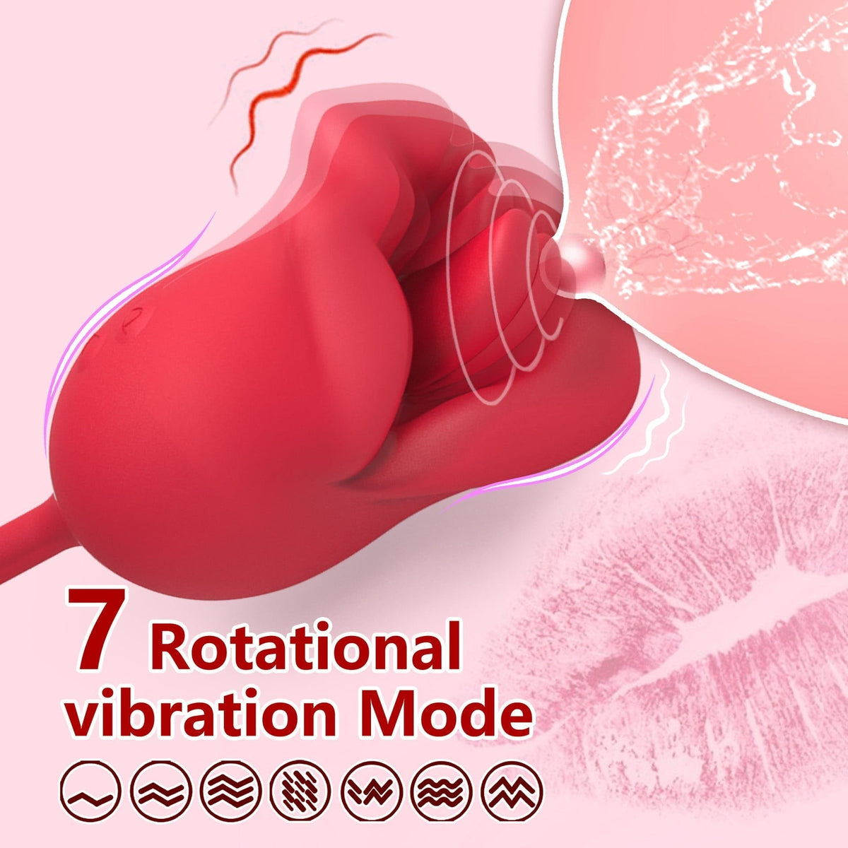 Thrusting Tongue Licking Vibrator - Clit Stimulator Toy