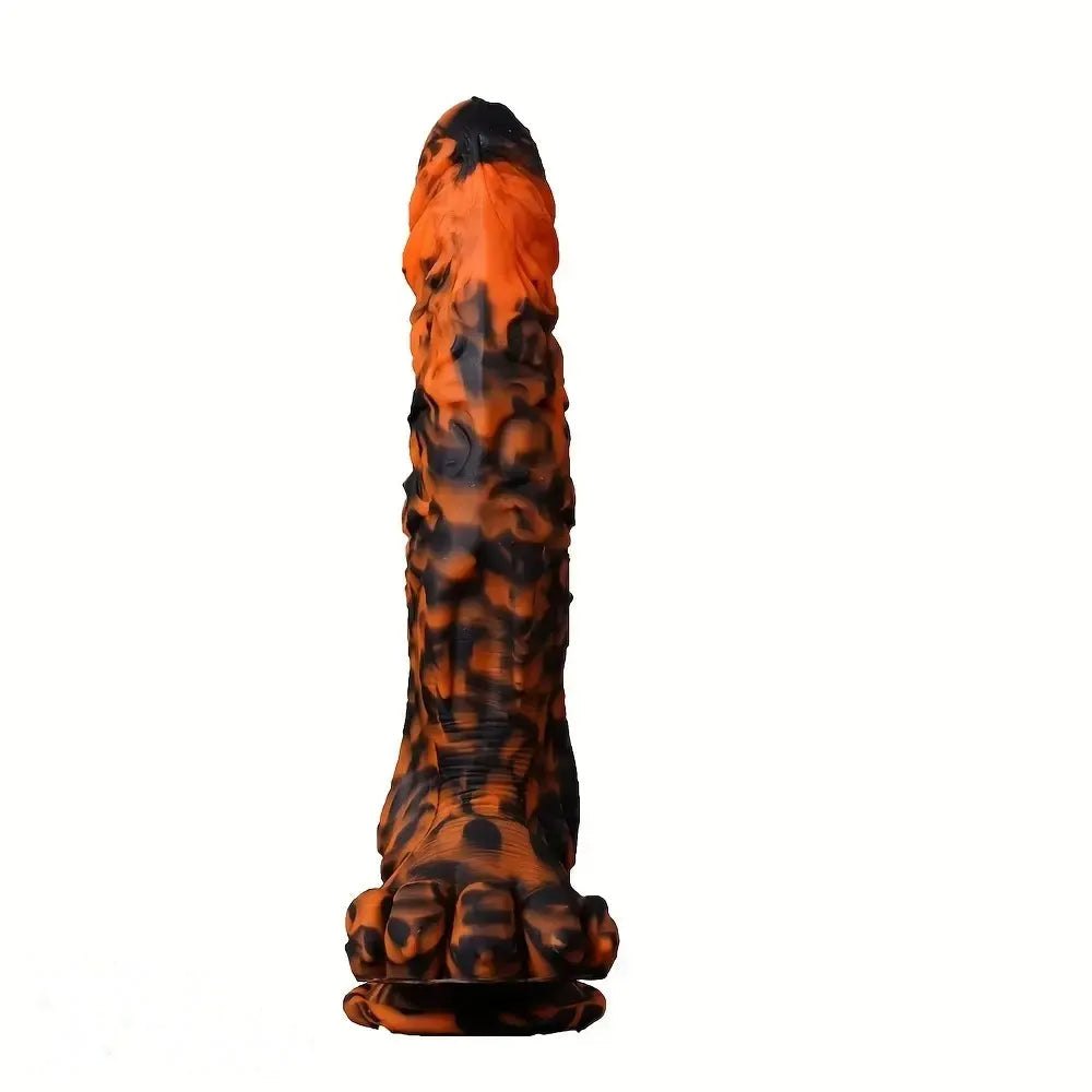 Tiger Stripe Fantasy Dildo - Silicone Fantasy Monster Dildo