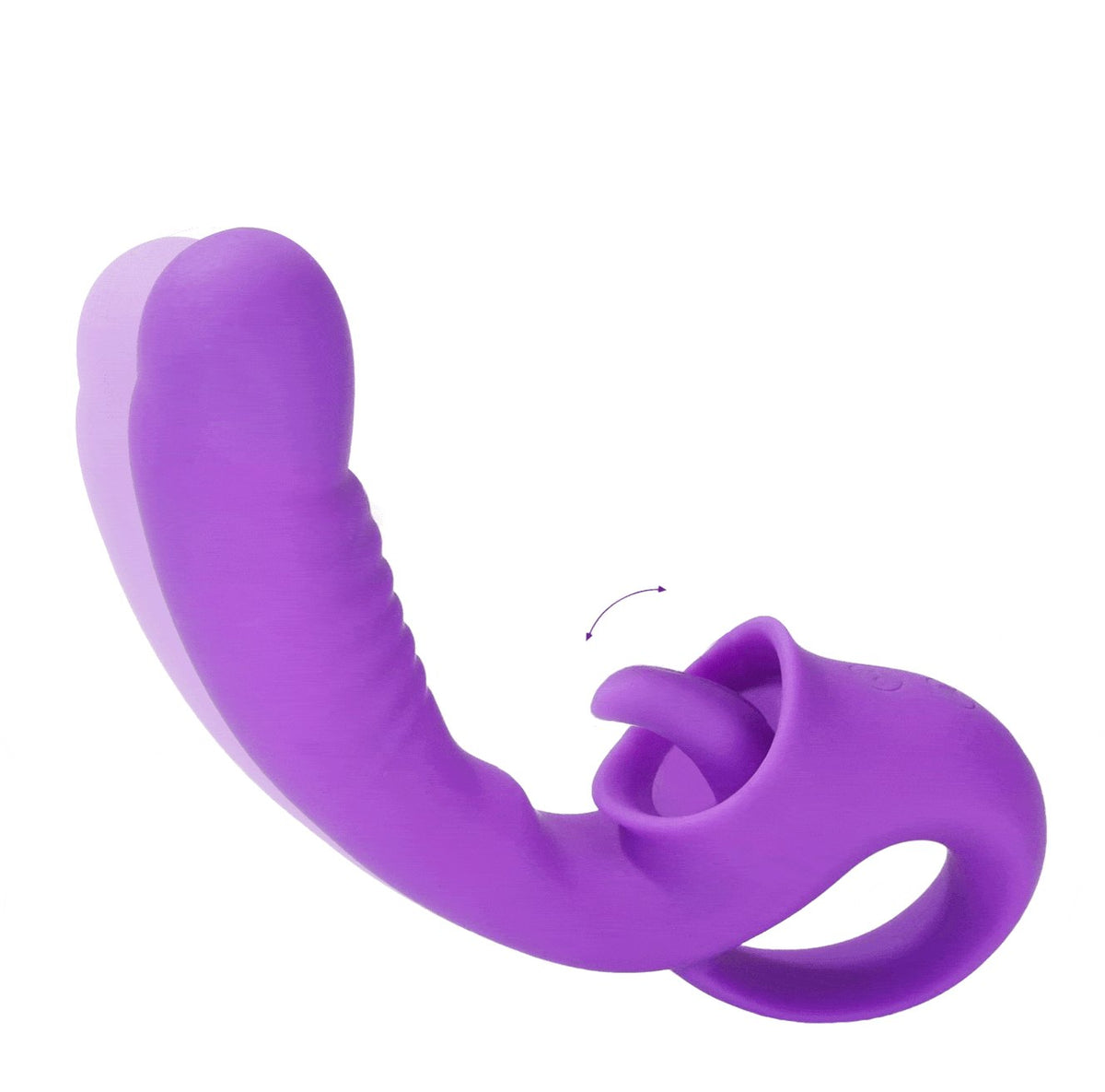 Tongue Licking G-Spot Vibrator - 2-in-1 Clit Stimulator Toy