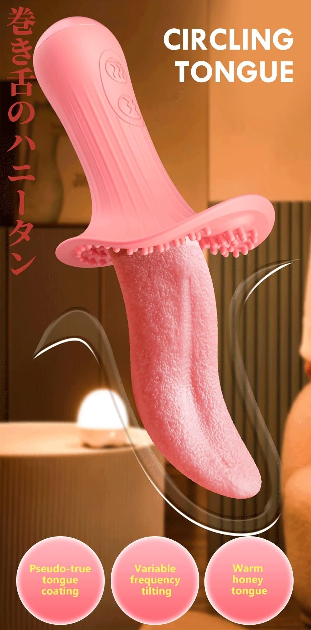 Tongue Licking G-Spot Vibrator - Clitoral Stimulator Toy