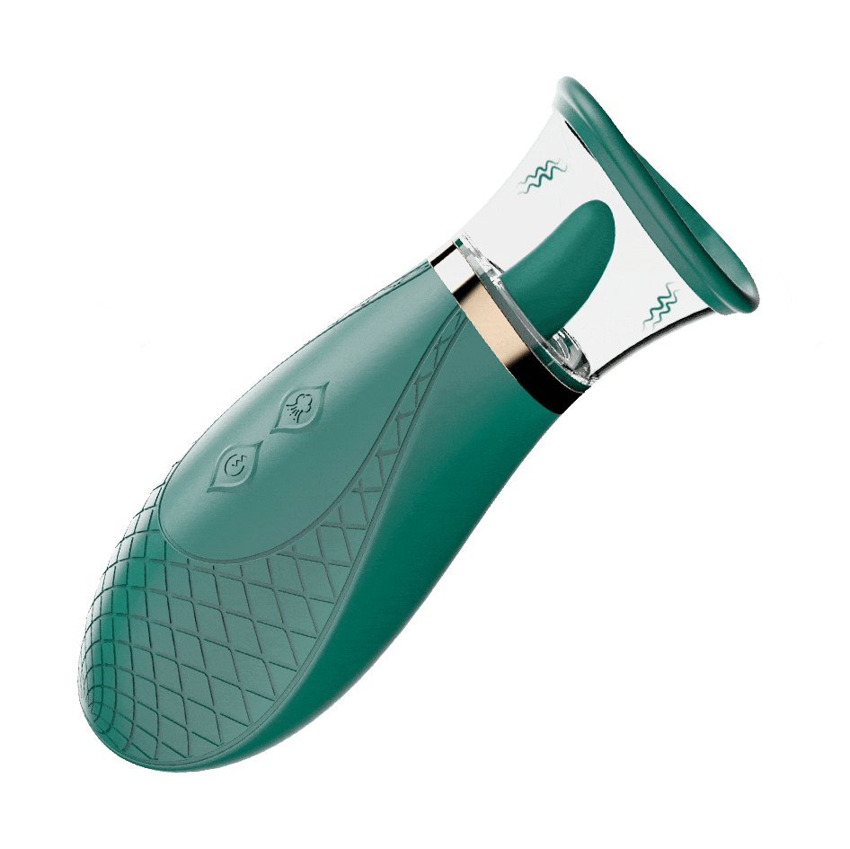 Tongue Licking Nipple Sucker Vibrator - Nipple Suction Toy