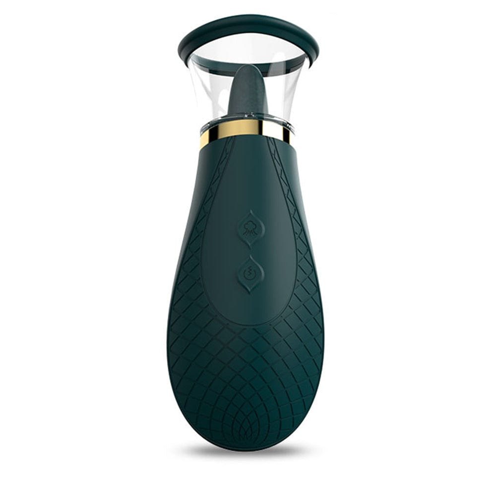 Tongue Licking Nipple Sucker Vibrator - Nipple Suction Toy