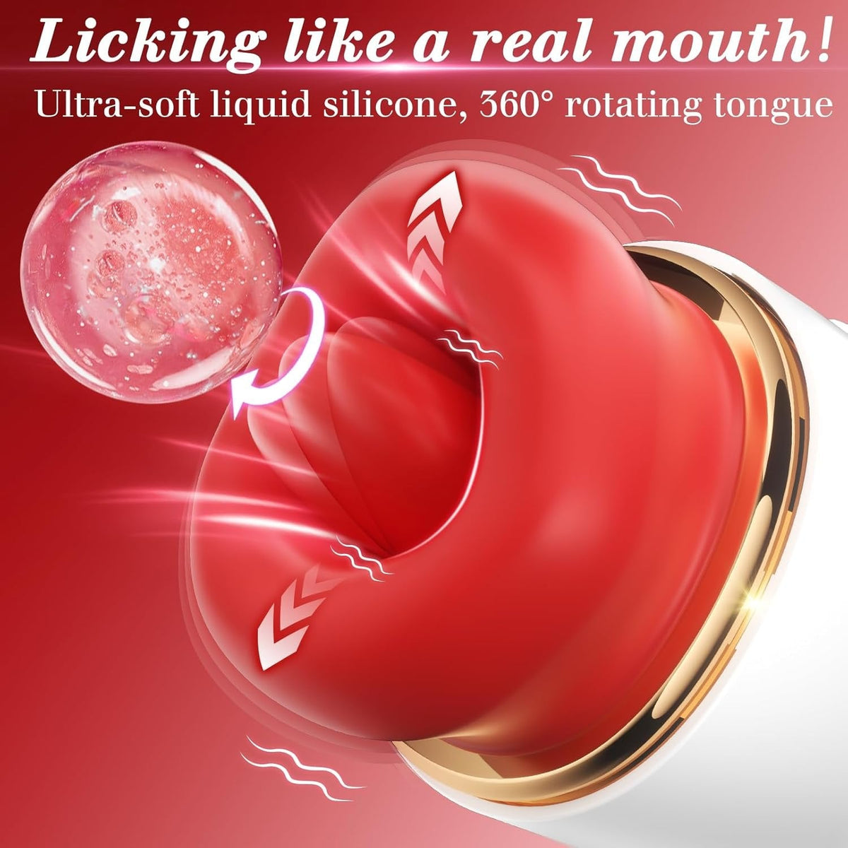 Tongue Licking Oral Vibrator - Clitoral Stimulator Toy