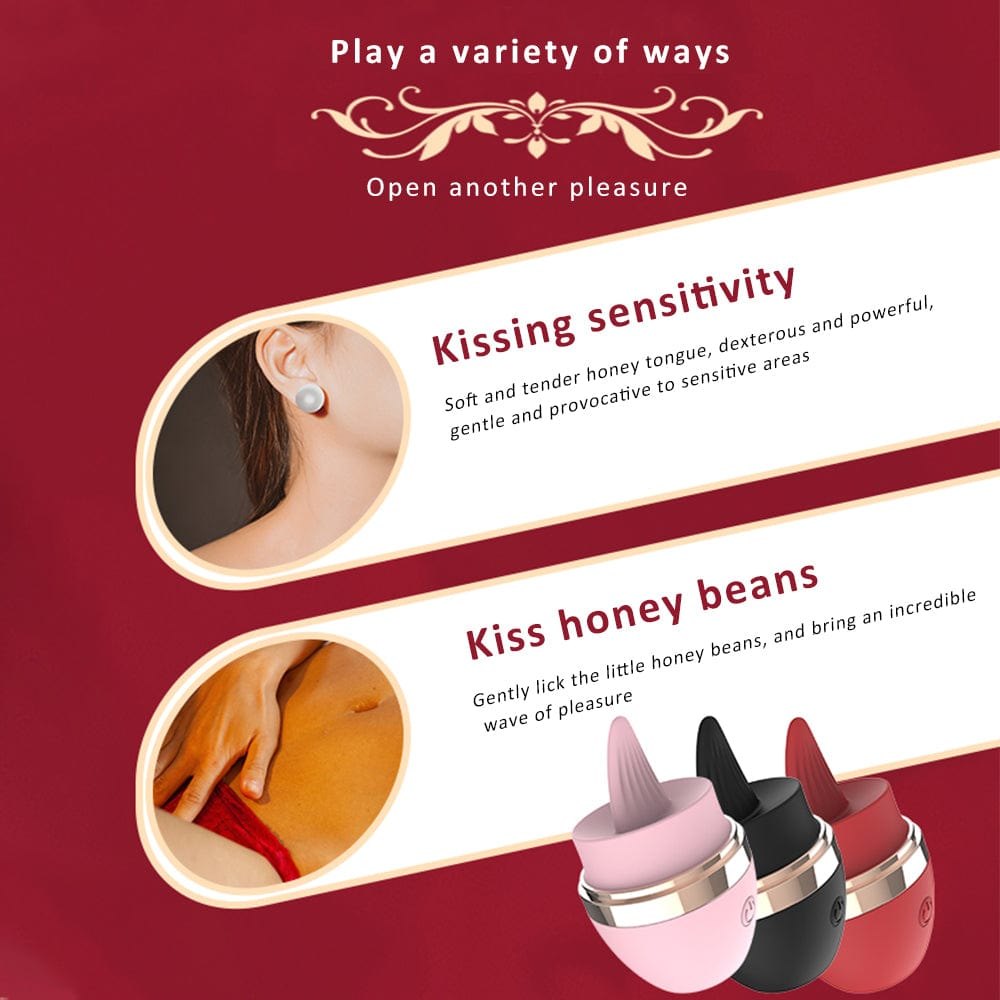 Tongue Licking Clit Vibrator - Clitoral Stimulator Toy