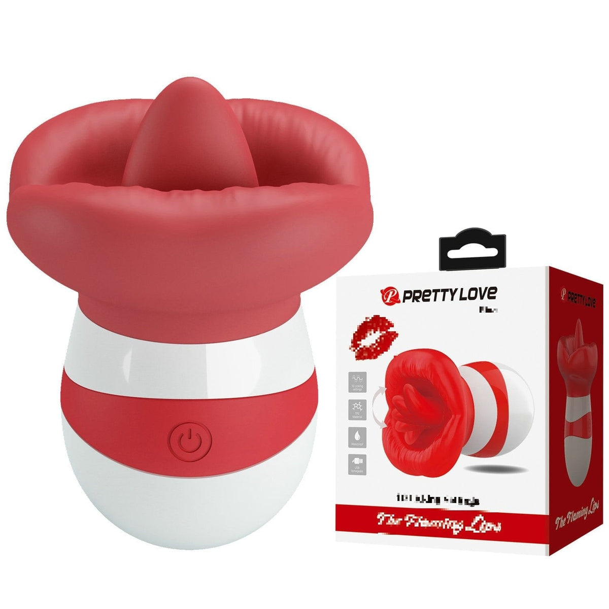 Tongue Licking Suction Vibrator - Clit Sucking Rose Toy