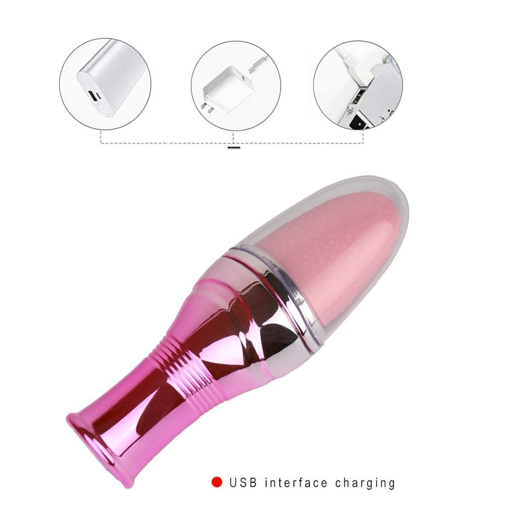 Tongue Licking Clit Vibrator - Textured Clit Stimulator