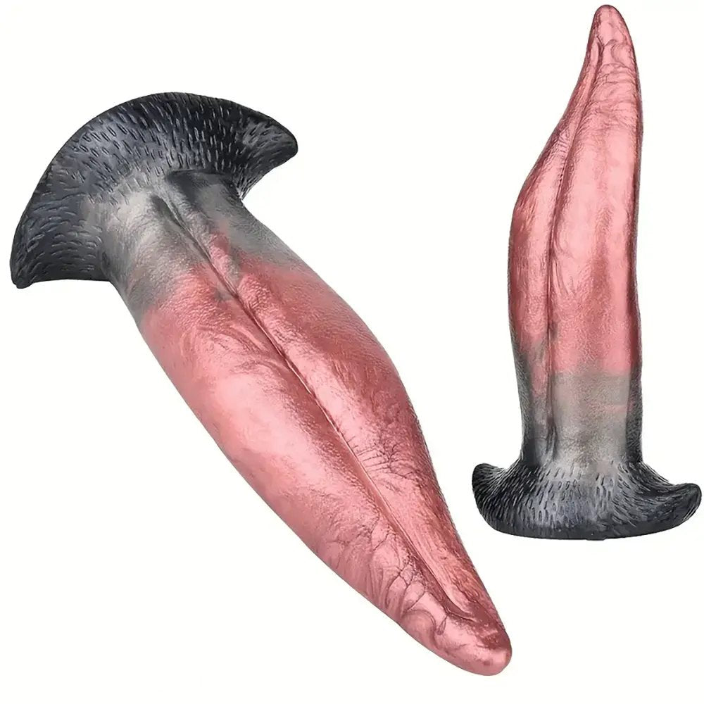Tongue Shape Anal Plug 8.26in - Fantasy Butt Plug Toy
