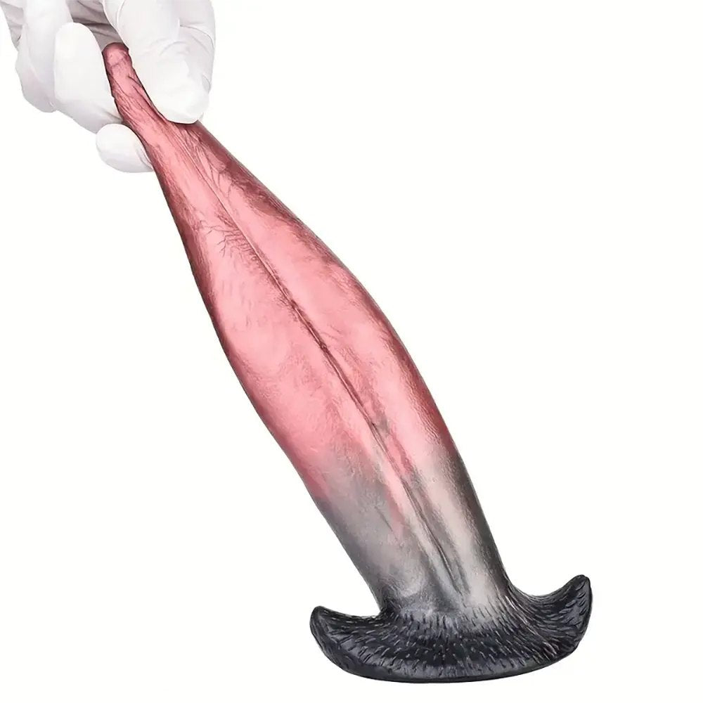Tongue Shape Anal Plug 8.26in - Fantasy Butt Plug Toy