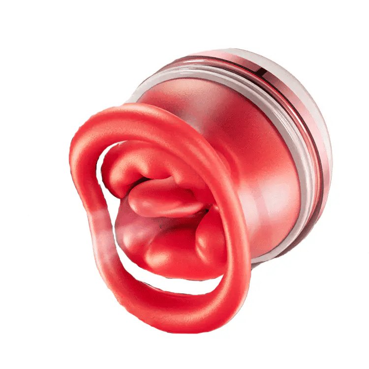 Tongue Suction Vibrator & Rose Clamp - Clitoral Suction Vibrator
