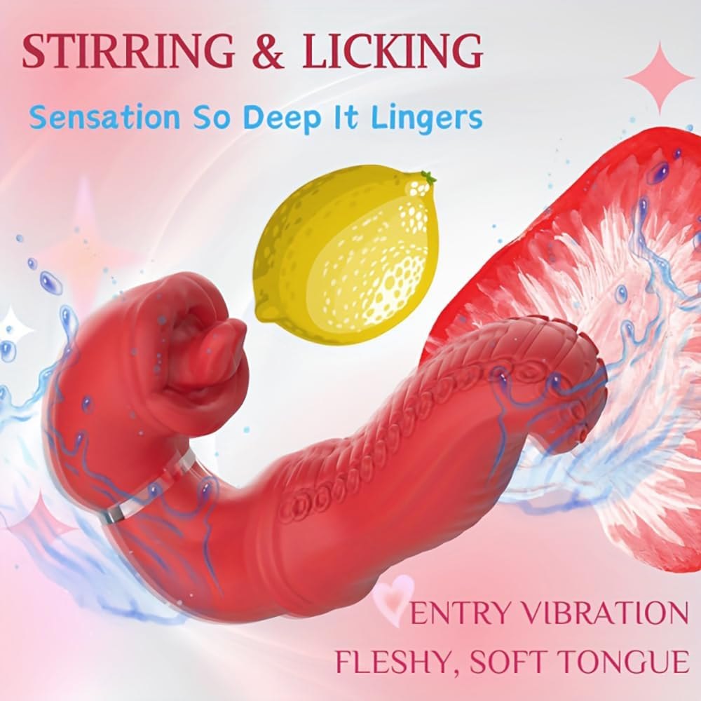 Tongue Swing G-Spot Rabbit Vibrator - Dual Motion Toy
