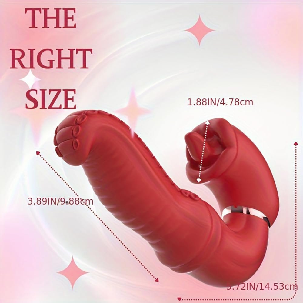 Tongue Swing G-Spot Rabbit Vibrator - Dual Motion Toy