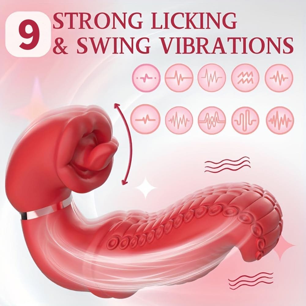 Tongue Swing G-Spot Rabbit Vibrator - Dual Motion Toy