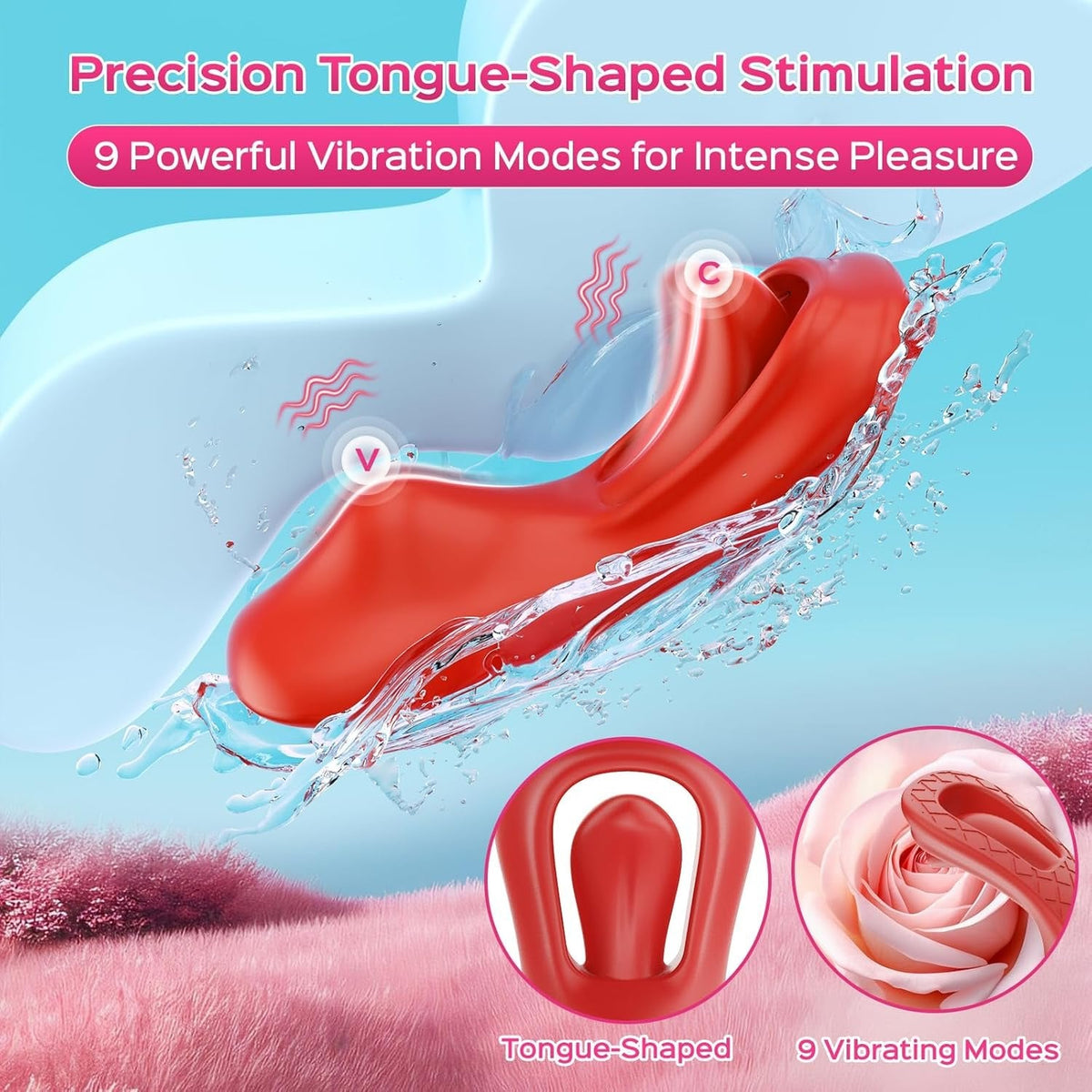 Tongue Wearable Clit Vibrator - App Controlled Wearable Vibrator